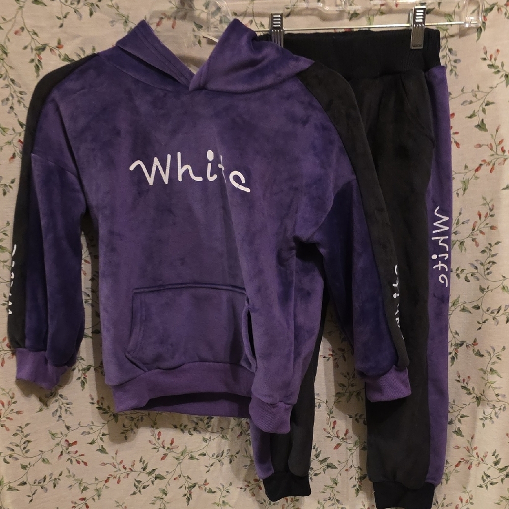 Joggers Purple and Black Shaun White Hoodie Set